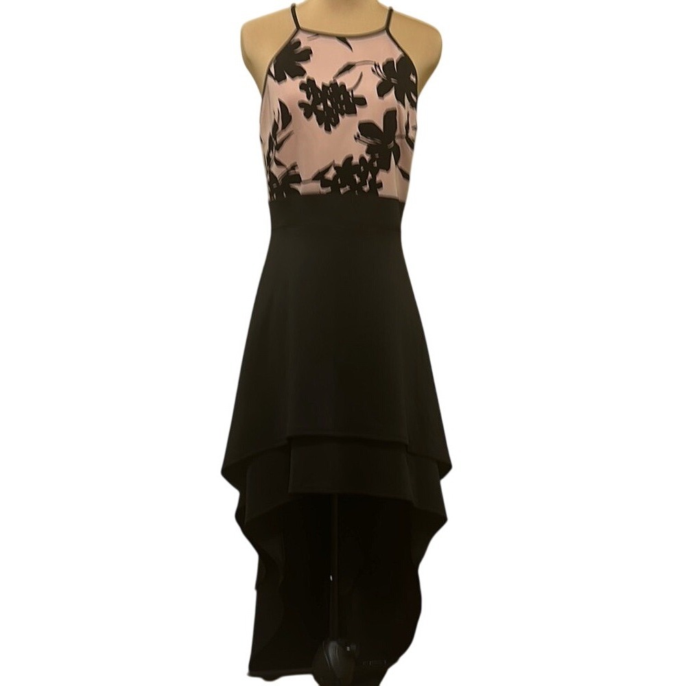 Sweet Storm Black Halter High Low‎ Sundress